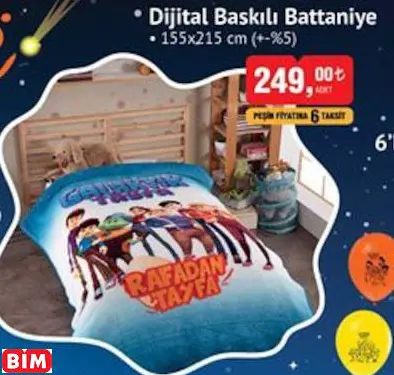 RAFADAN TAYFA DİJİTAL BASKILI BATTANİYE